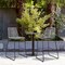 Armen Living Shasta 30" Outdoor Metal and Gray Rope Stackable Barstool, PK2 LCSTBABLGRY30 - alternate 4